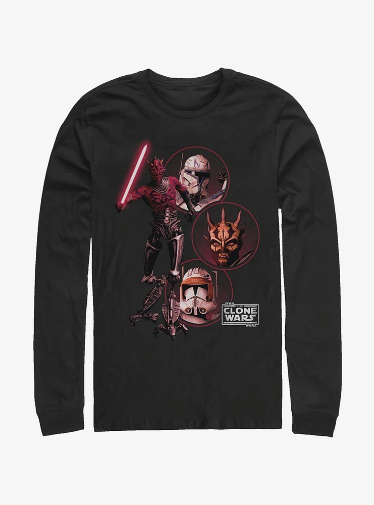 Hot Topic Star Wars The Clone Darkside Group Long-Sleeve T-Shirt