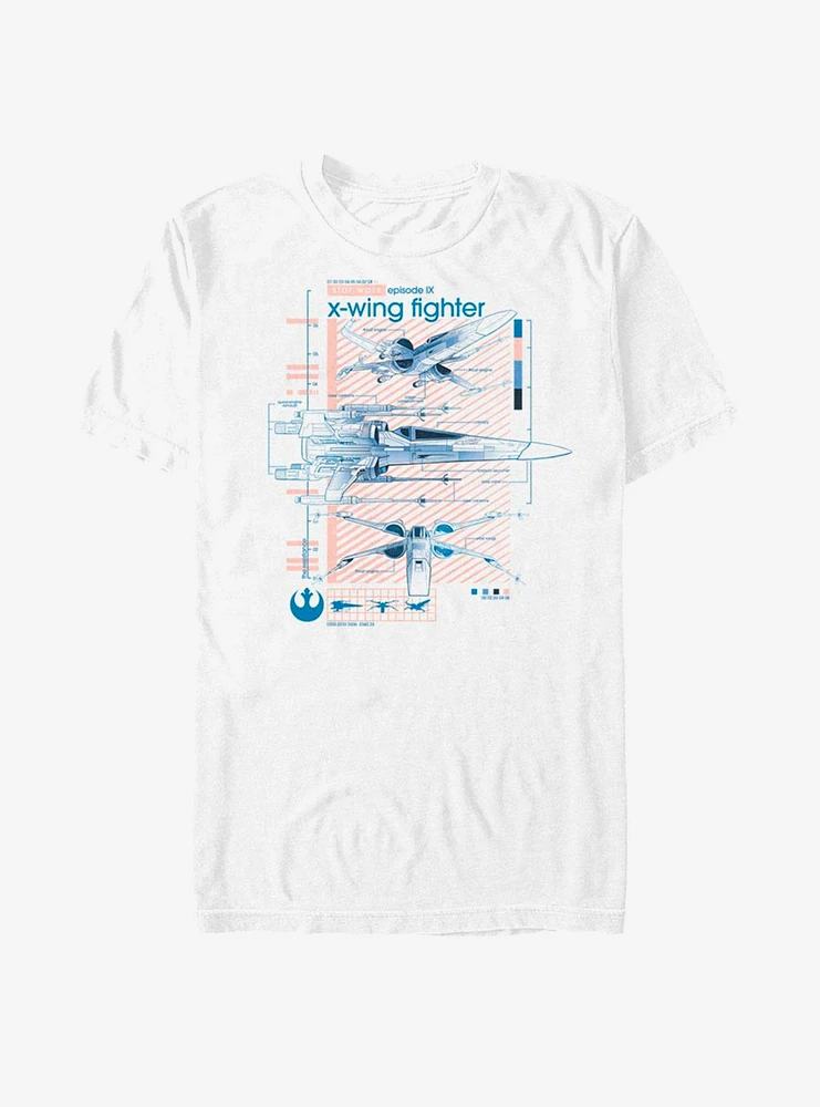 Hot Topic Star Wars: The Rise of Skywalker Xwingers Ninety T-Shirt