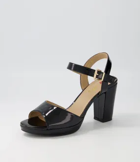 I LOVE BILLY Bountys Black Patent Pu Sandals