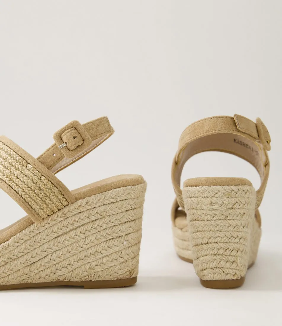 I LOVE BILLY Kasheni Natural Synthetic Raffia Sandals