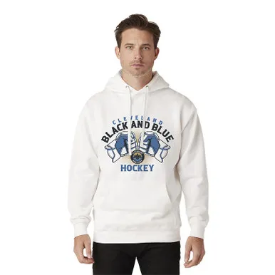 Ice White Black and Blue Hoodie