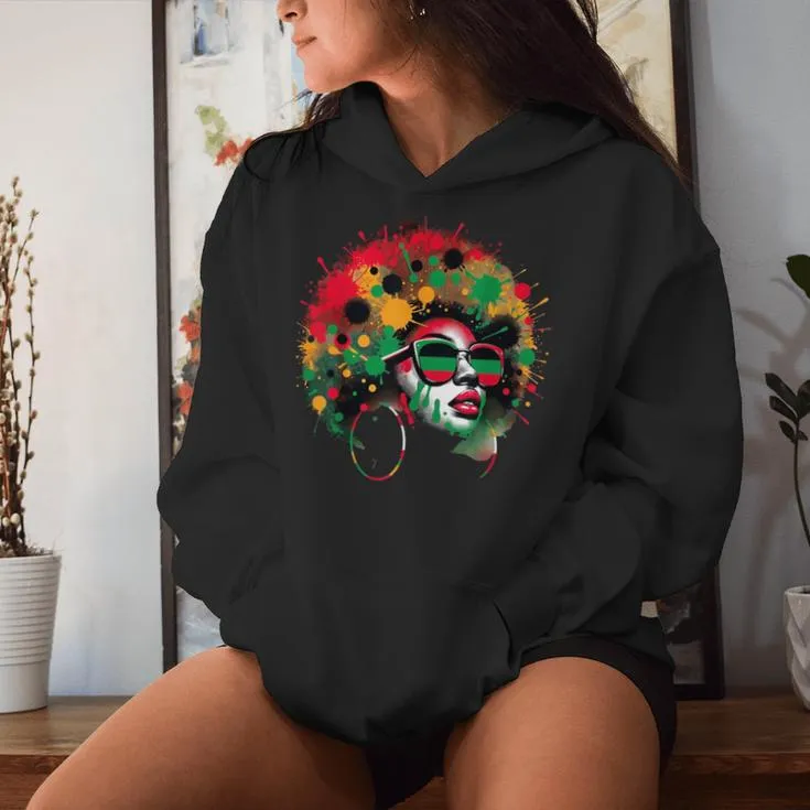 Junenth Black History Dope Proud Queen Women Hoodie