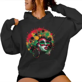 Junenth Black History Dope Proud Queen Women Hoodie