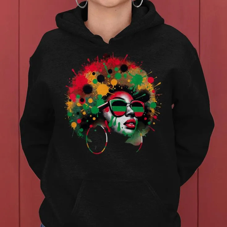 Junenth Black History Dope Proud Queen Women Hoodie