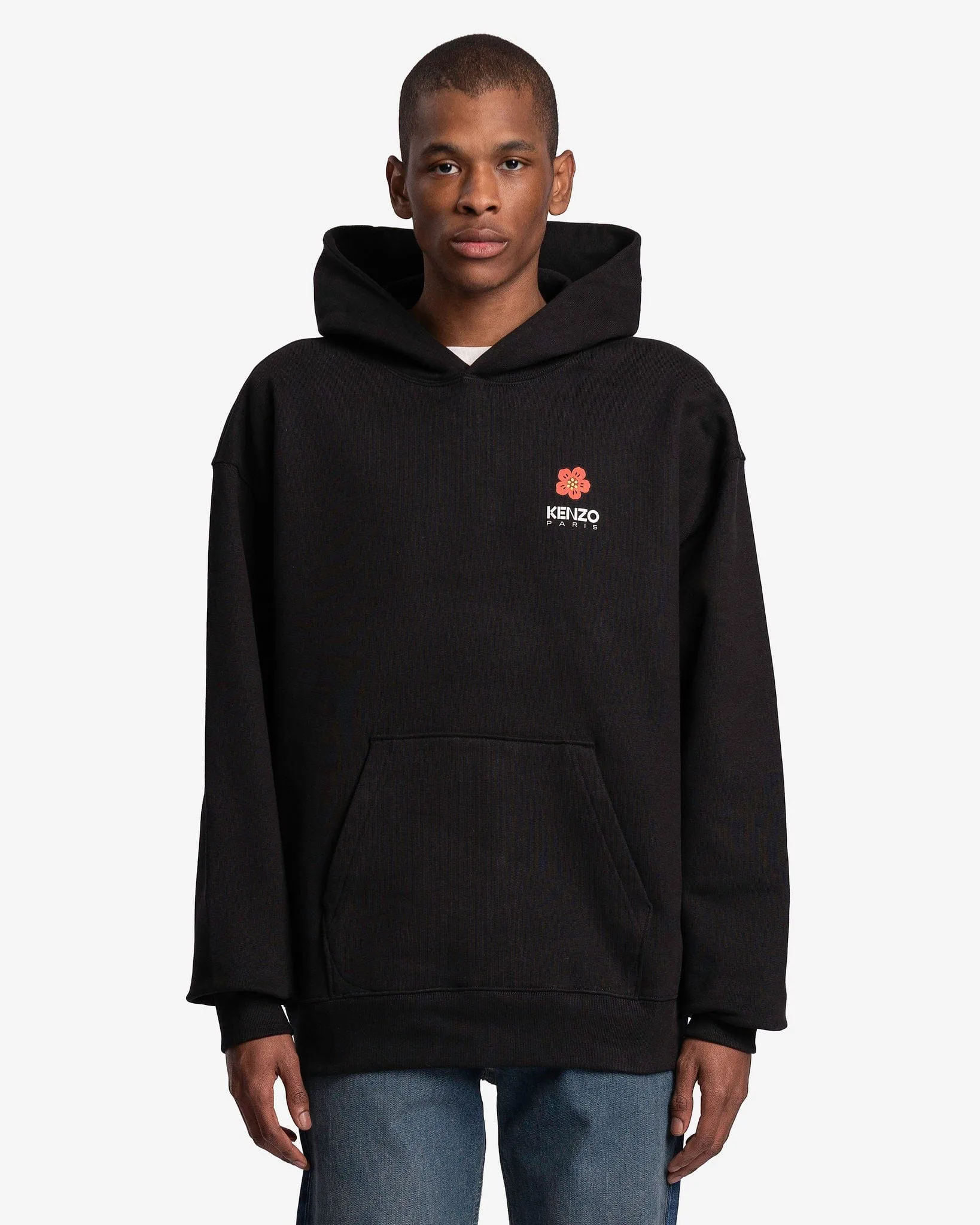 KENZO Boke Flower Oversized Hoodie in Black