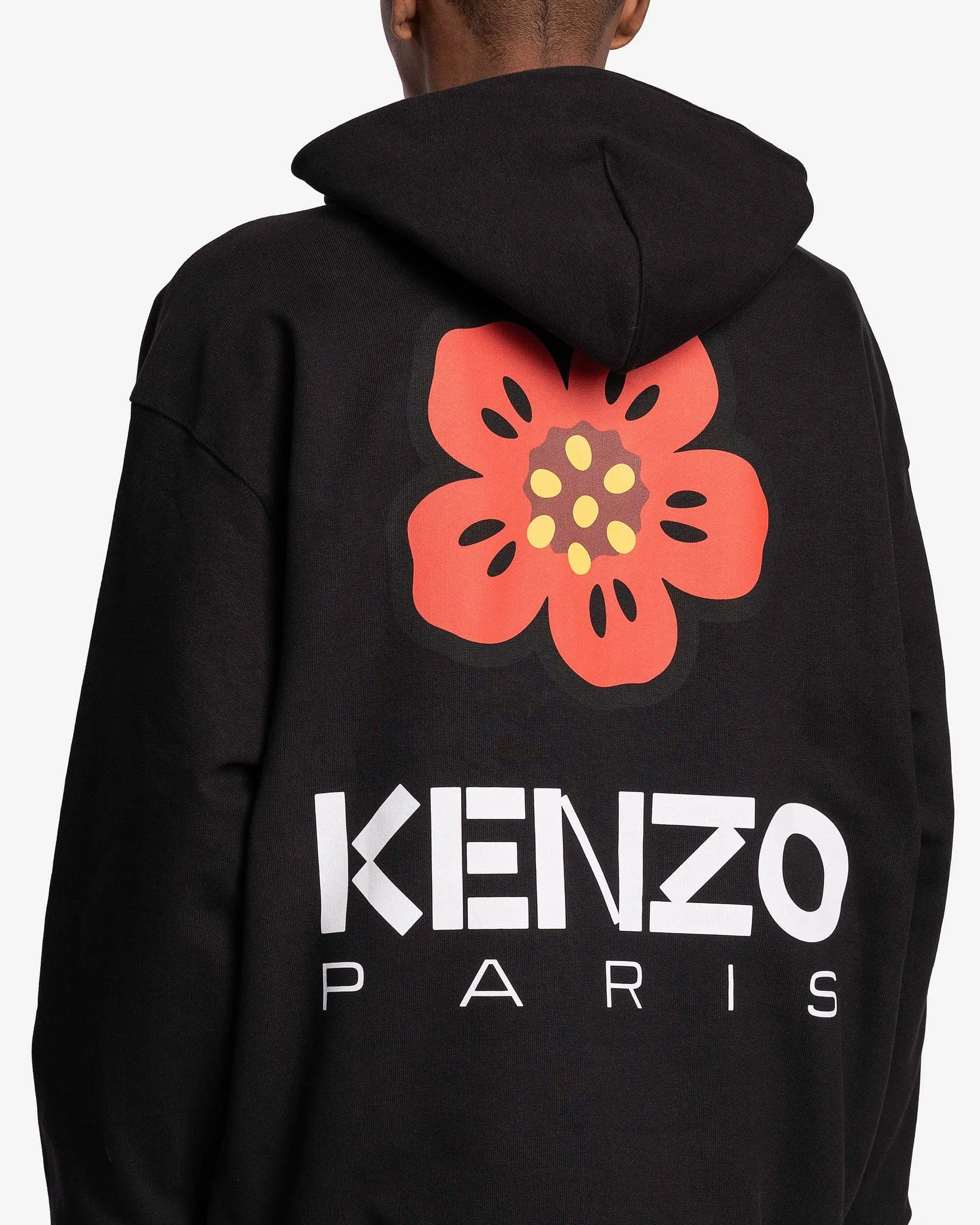 KENZO Boke Flower Oversized Hoodie in Black