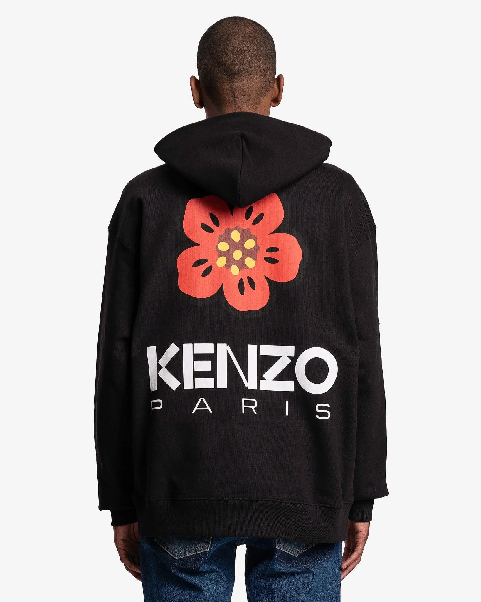 KENZO Boke Flower Oversized Hoodie in Black