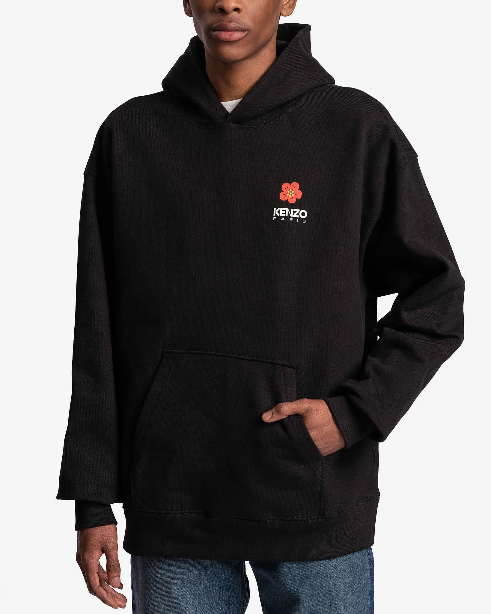 KENZO Boke Flower Oversized Hoodie in Black