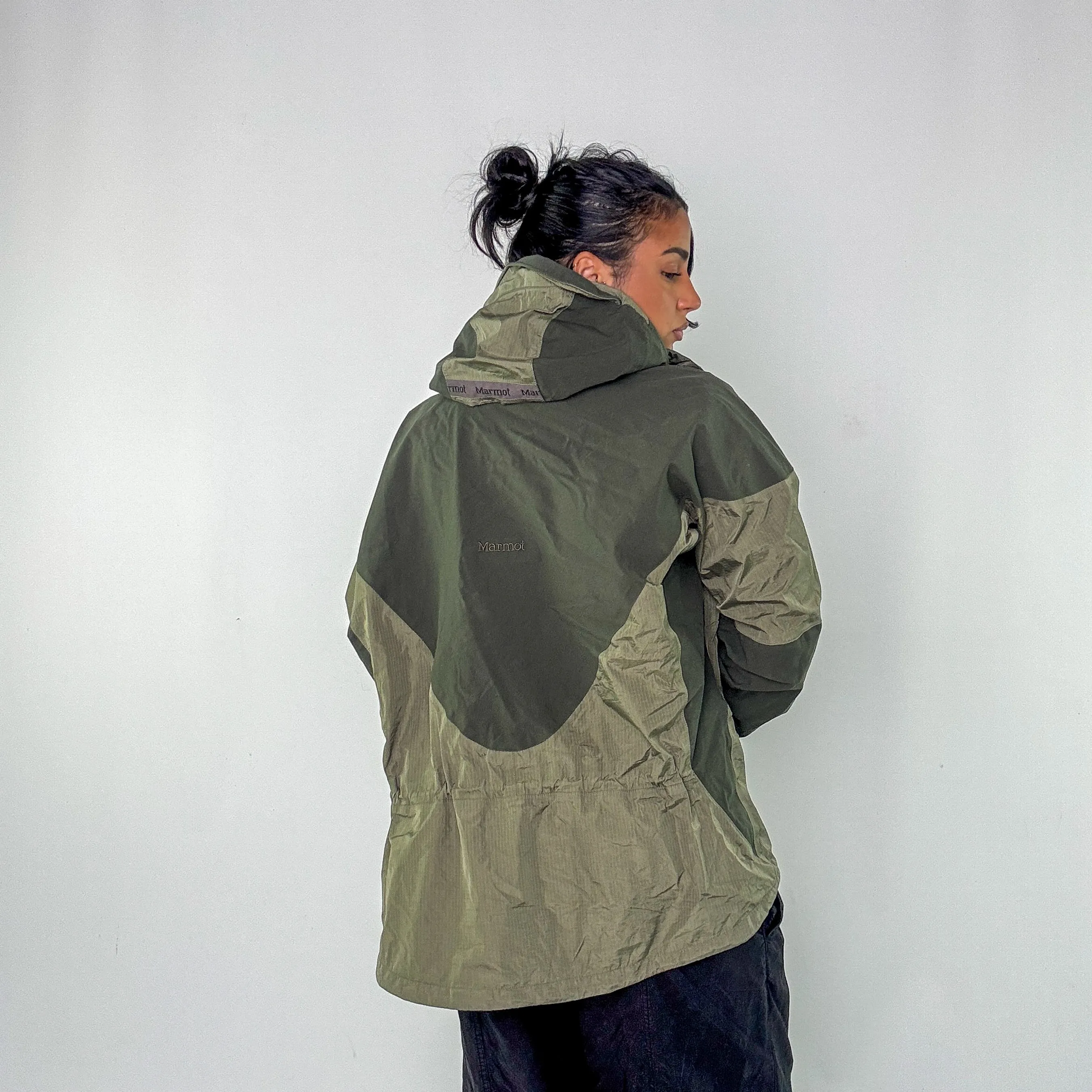 Khaki Green y2ks Marmot Rain Jacket (L)