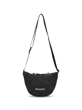 [KIDS] Quilting Half-Moon Cross Bag Black