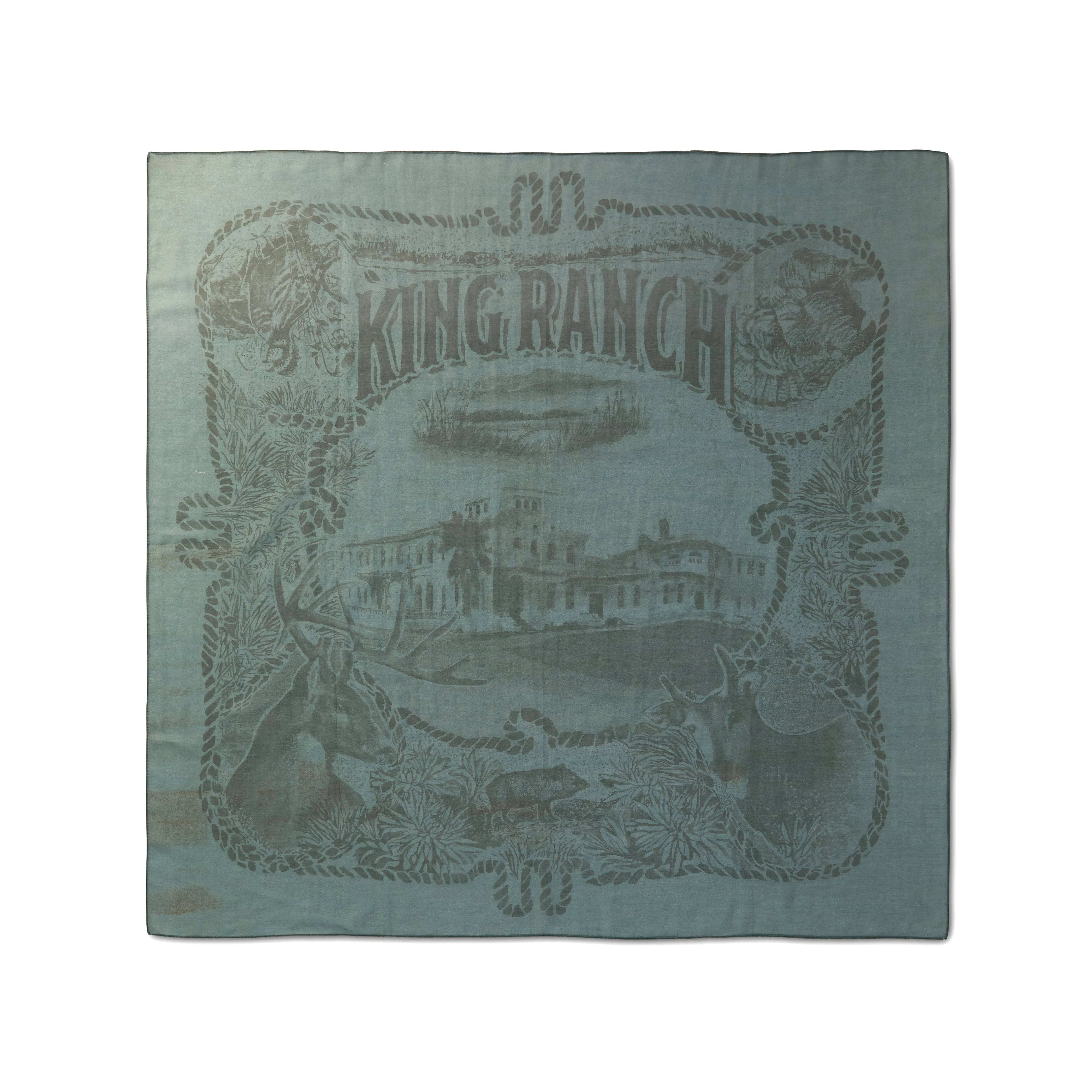 King Ranch Main House and Wildlife Scarf