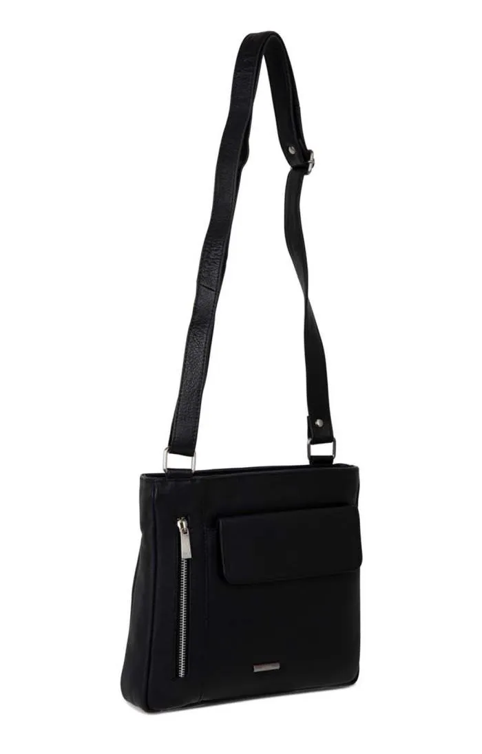 Ladies Zipped Cross Body Bag