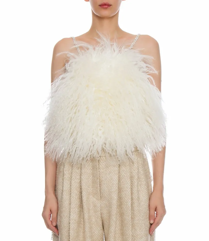 MAGDA BUTRYMSHEARLING CRYSTAL TANK TOP