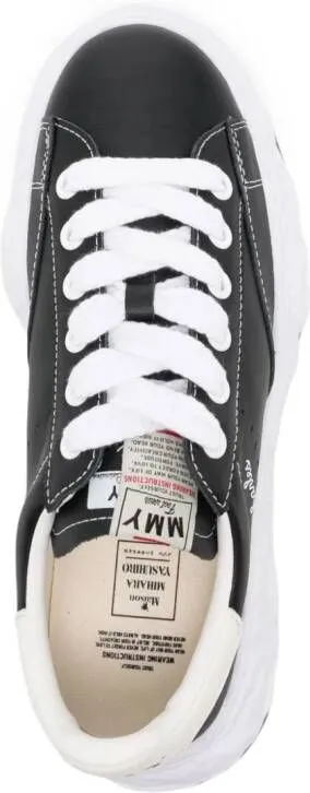 Maison MIHARA YASUHIRO Charles lace-up leather sneakers Black