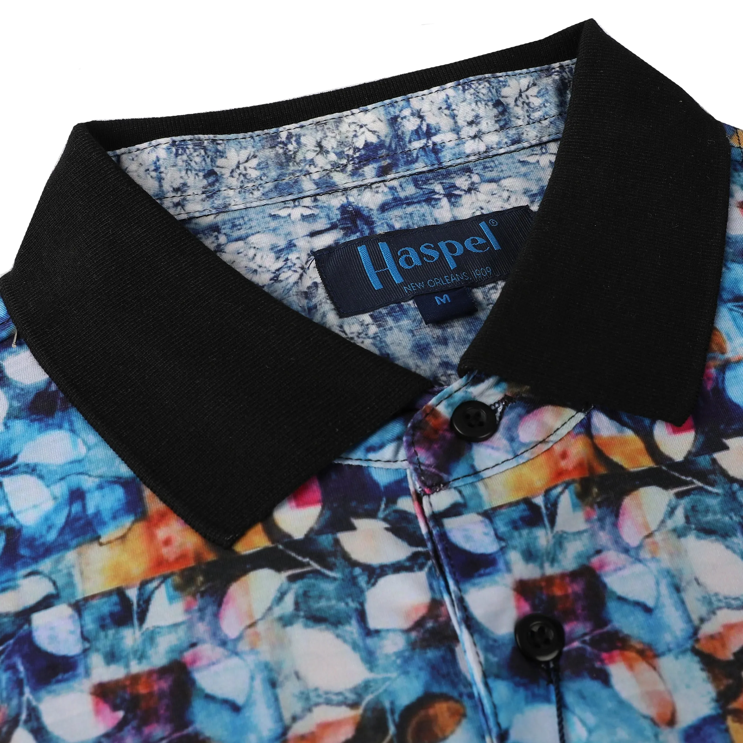 Manchac Graphic Geometric Print Polo