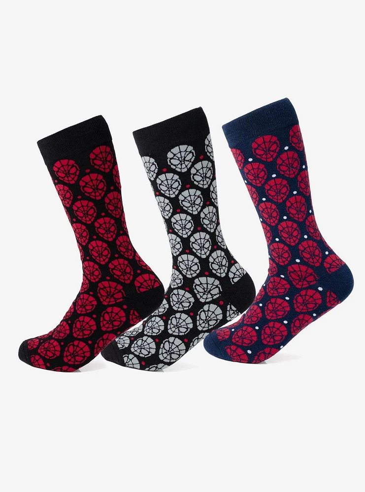 Marvel Spider-Man Dot 3-Pack Crew Socks