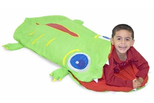 Melissa And Doug Augie Alligator Green Sleeping Bag Age 5+