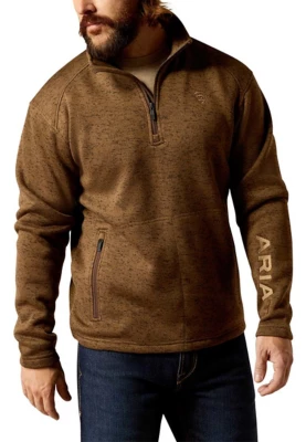 Men's Ariat Caldwell Logo 1/4 Zip Pullover