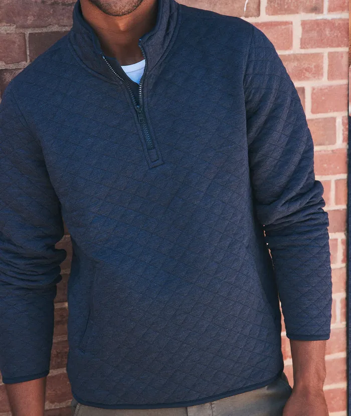 Men's Corbet Quarter Zip Pullover in Navy