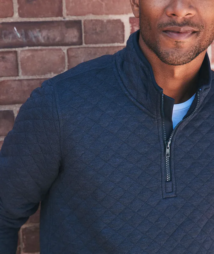 Men's Corbet Quarter Zip Pullover in Navy