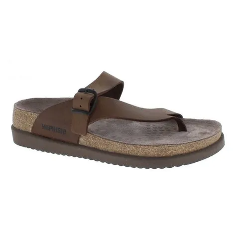 Mephisto Womens Helen Plus Sandals (Wide) - Dark Brown