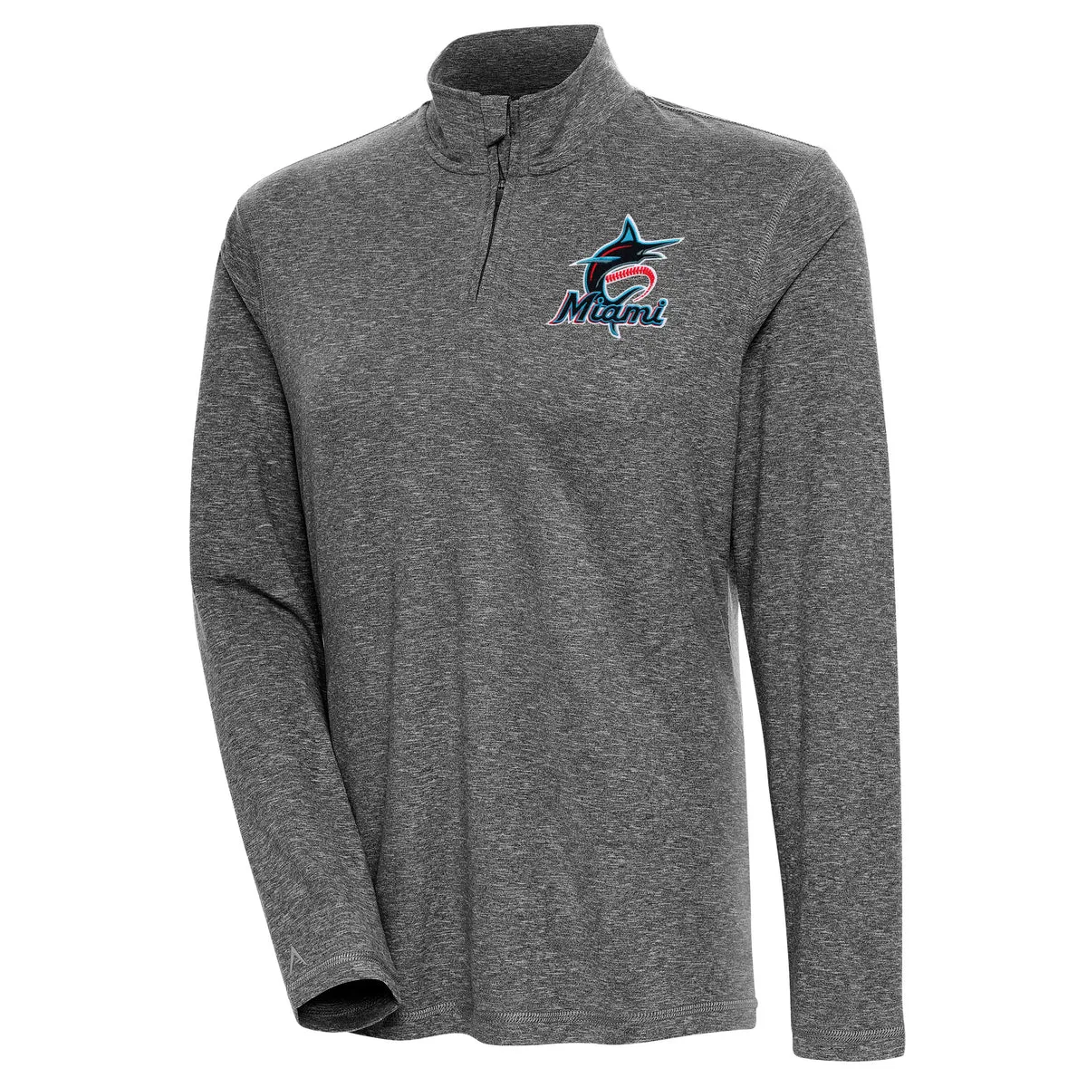 Miami Marlins Womens Confront Quarter Zip Pullover