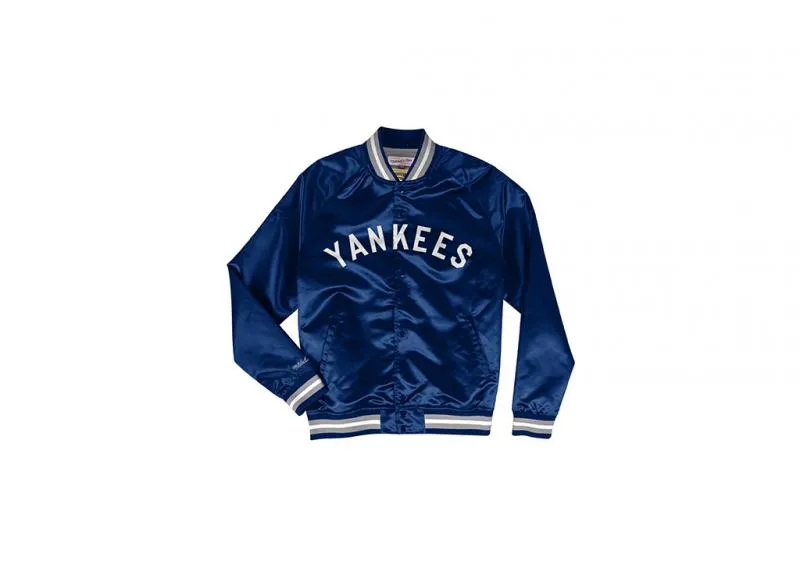 MITCHELL & NESS - Men - New York Yankees Lightweight Satin Jacket - Navy/White