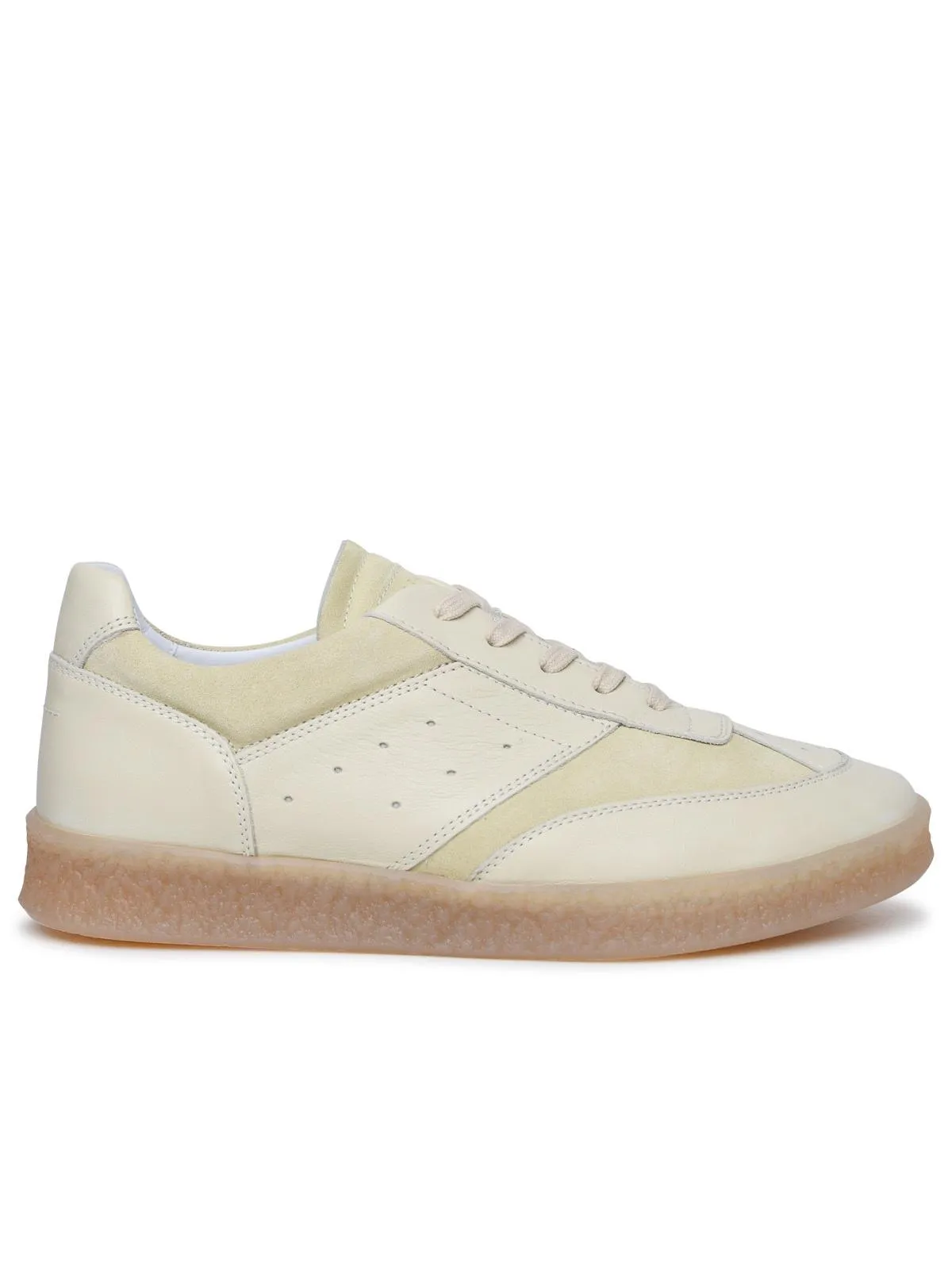 Mm6 Maison Margiela    Mm6 Maison Margiela Ivory Lear Sneakers