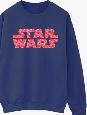 NW2 Star Wars Heart Logo Adult Navy Printed Sweatshirt | Women | George at ASDA