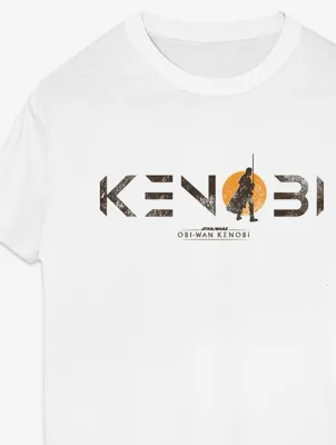 NW2 Star Wars Obi Wan Kenobi Title Adult White T-Shirt | Men | George at ASDA