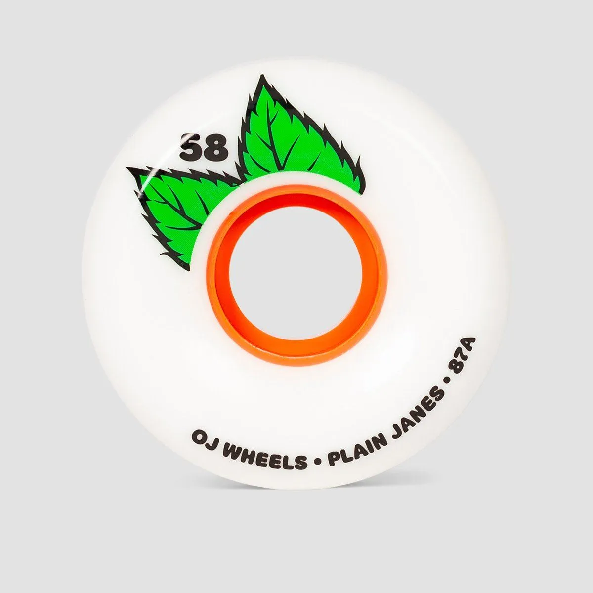 OJ Plain Jane Keyframe 87a Soft Skateboard Wheels White 58mm