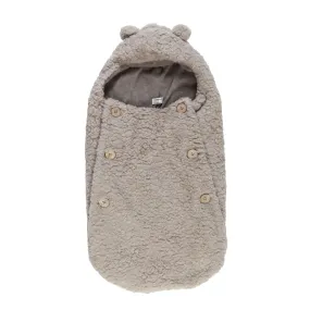 One More In The Family Aran Taupe Unisex Baby Sleeping Bag