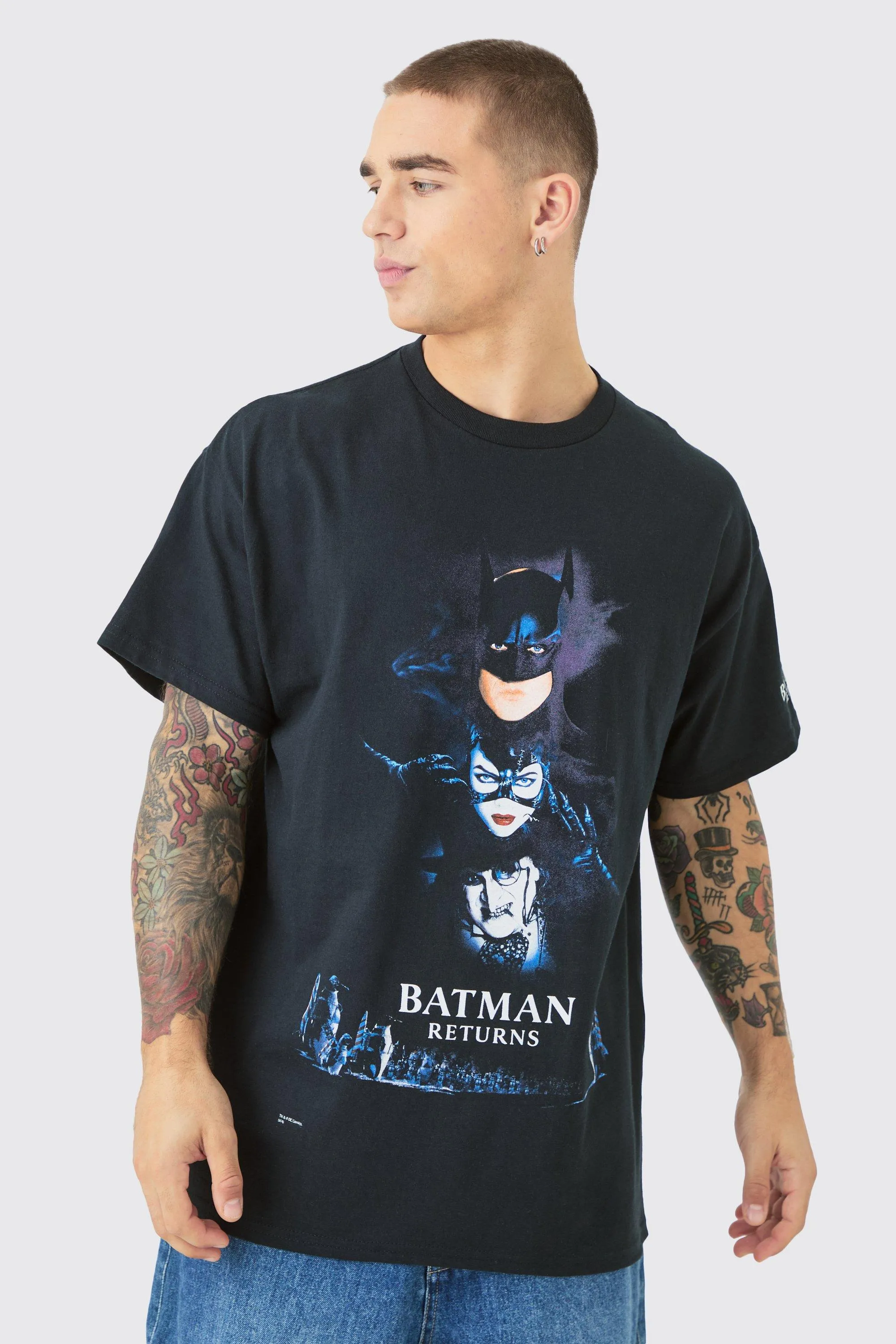 Oversized Batman Returns License T-shirt