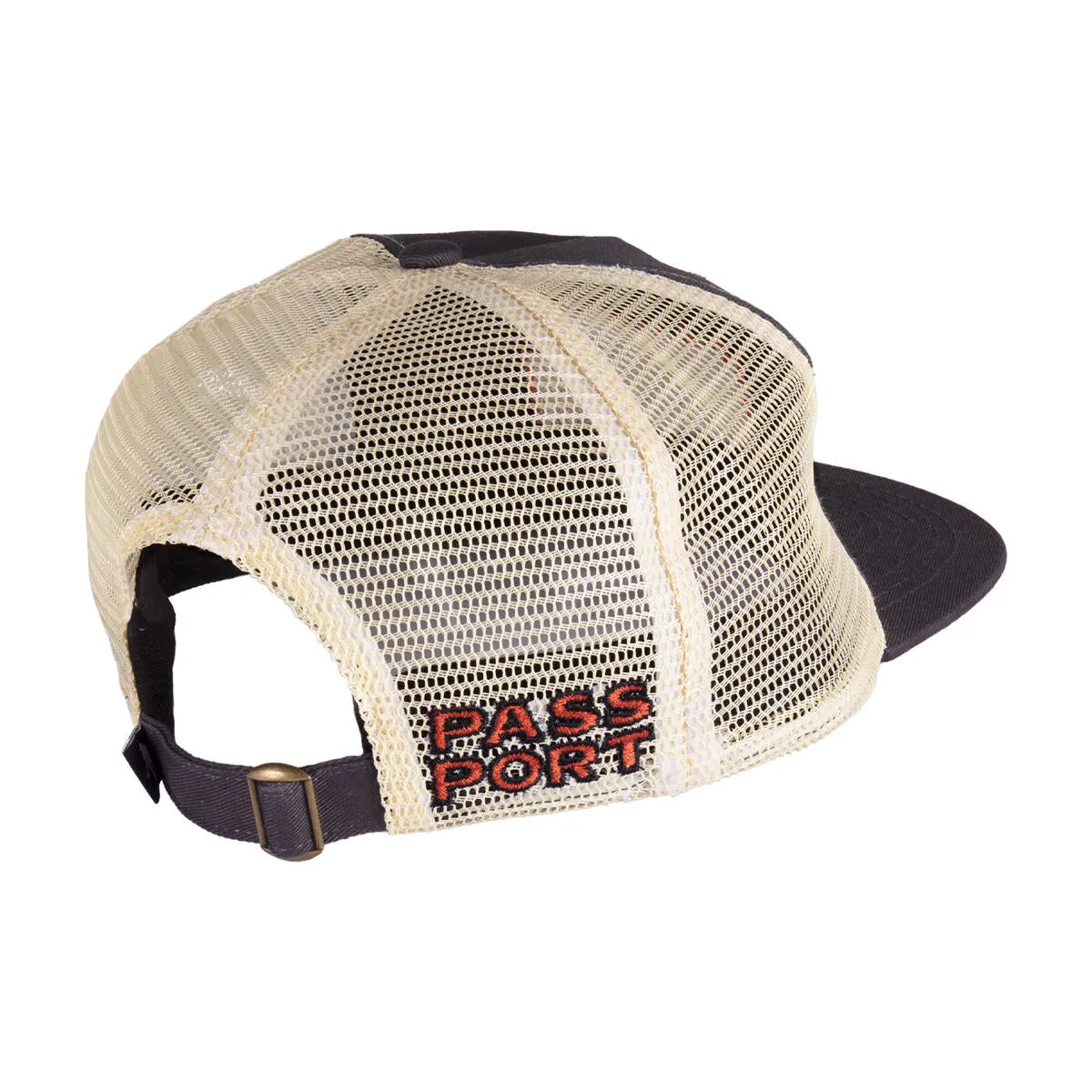 PASS~PORT SKATEBOARDS BRUSH FIRE WORKERS TRUCKER CAP TAN/OFF WHITE