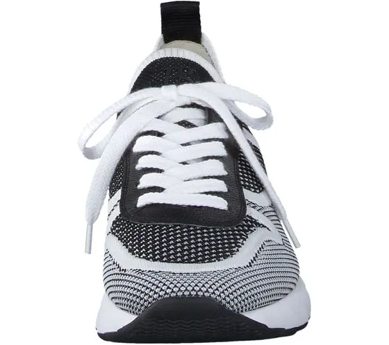 paul green Knit Calf women's sneakers in knitted look sustainable sneakers with removable footbed 5124-01 Black/White