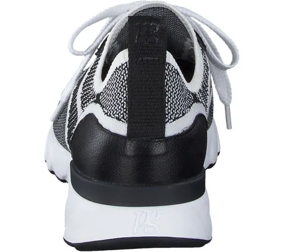 paul green Knit Calf women's sneakers in knitted look sustainable sneakers with removable footbed 5124-01 Black/White