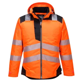 Portwest T400 - PW3 - Hi Viz Winter Jacket - Orange / Black - Large