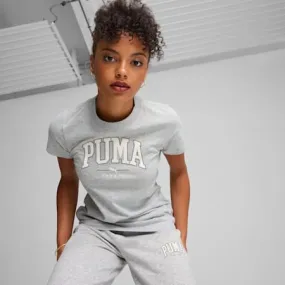 PUMA SQUAD Women's Graphic Tee | Light Gray Heather | PUMA Shop All Puma | PUMA 