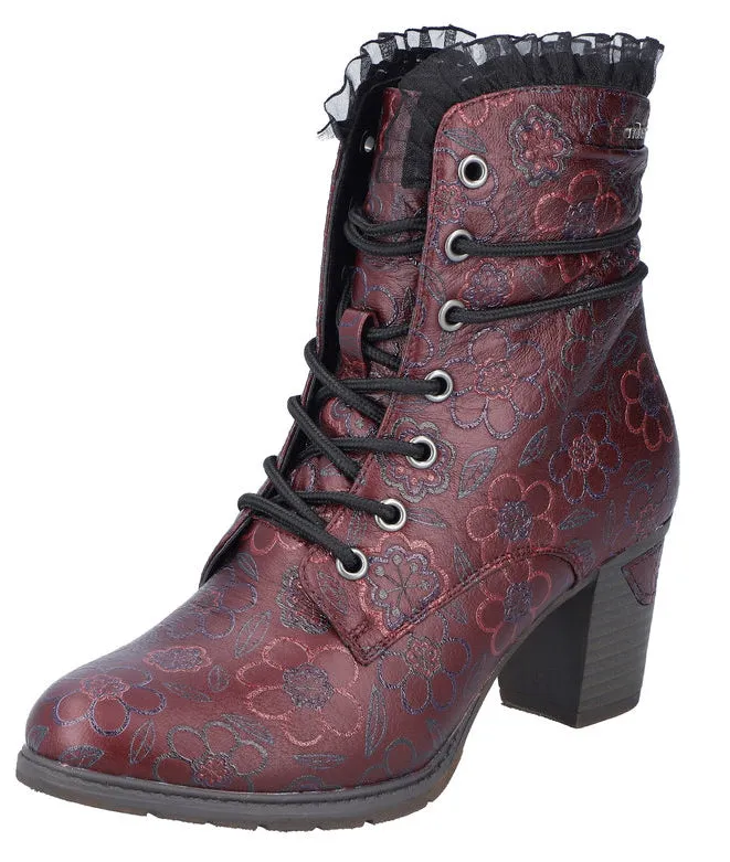 Rieker Bordeaux Warmlined Heeled Boot