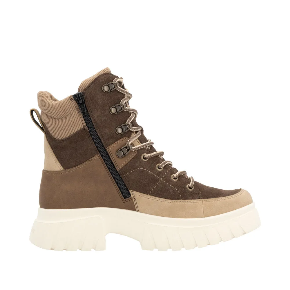 Rieker Brown Lace Up Boot