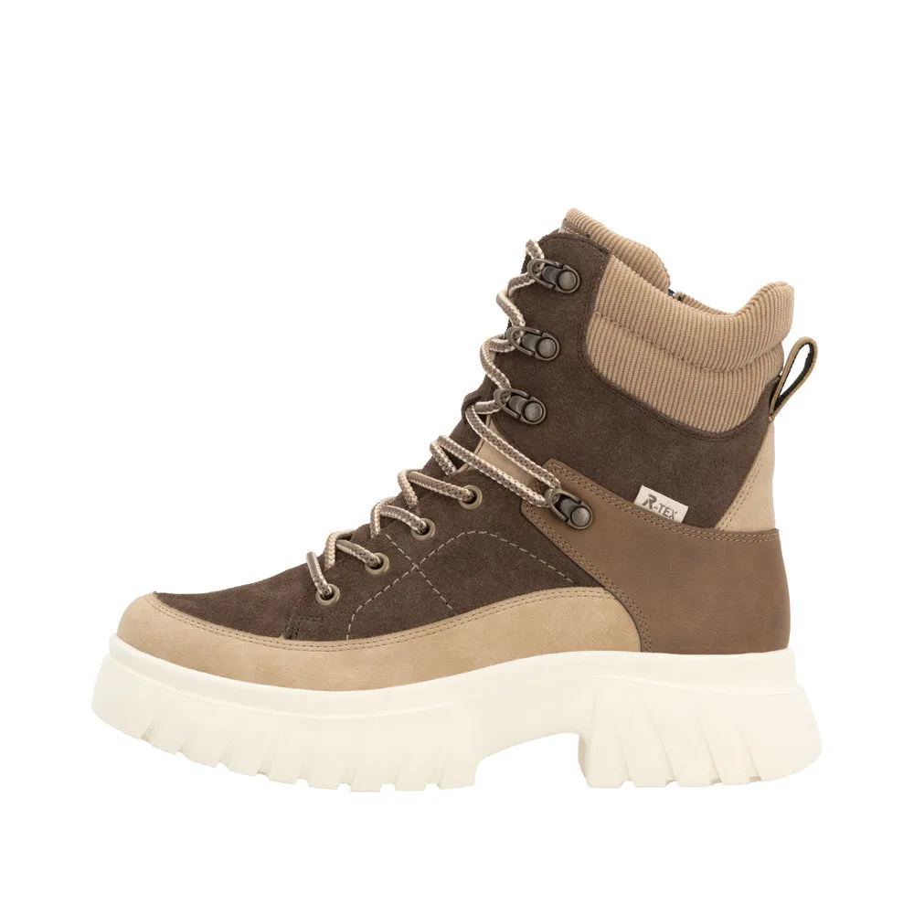 Rieker Brown Lace Up Boot