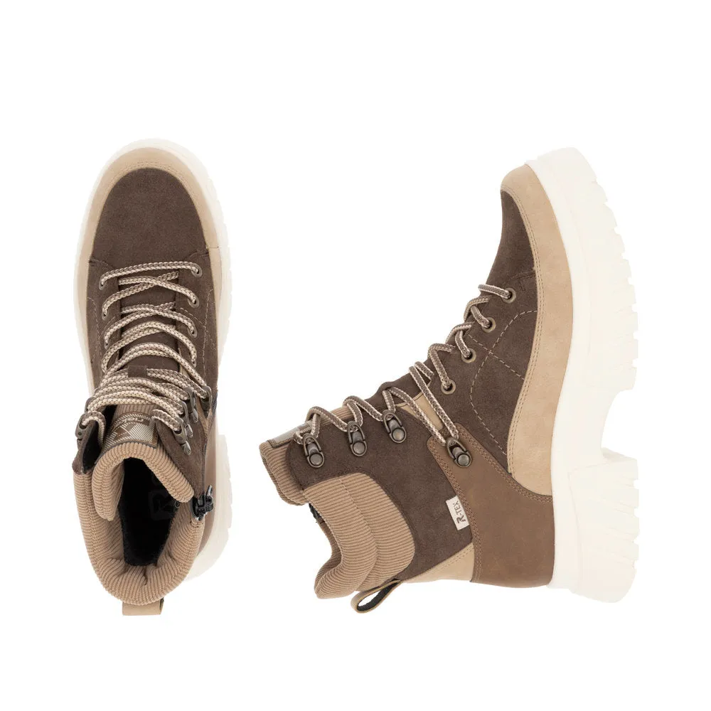 Rieker Brown Lace Up Boot