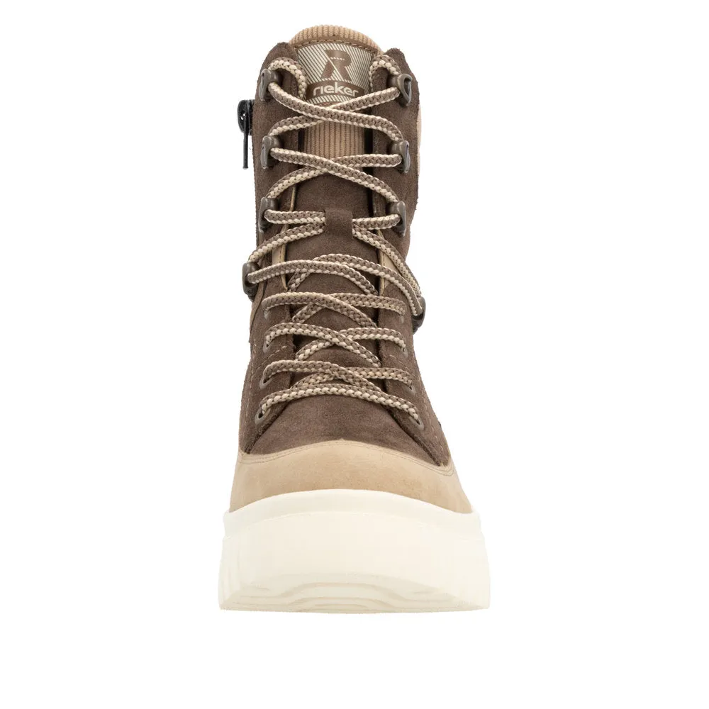 Rieker Brown Lace Up Boot