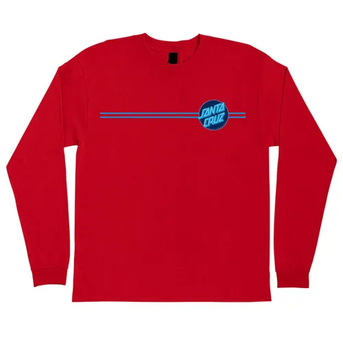 Santa Cruz Skateboards Longsleeve Shirt Other Dot Fuji Red/Black/Blue