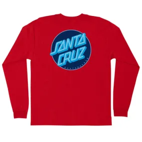 Santa Cruz Skateboards Longsleeve Shirt Other Dot Fuji Red/Black/Blue