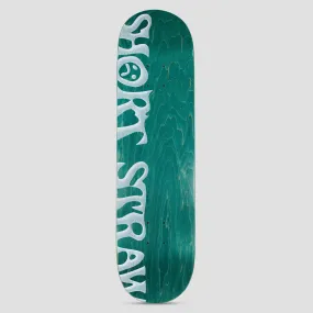 Short Straw 8.125 Fadeaway Logo Skateboard Deck Green