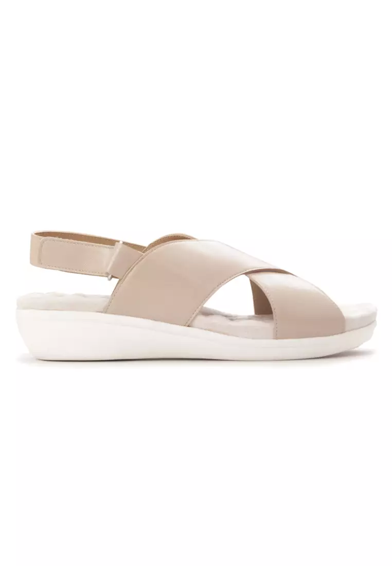 Shu Talk AMAZTEP Simple Leather Causal Comfy Sandals