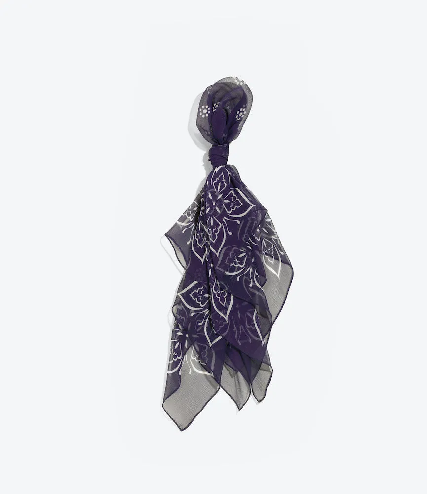 Silk Crepe Bandana Scarf