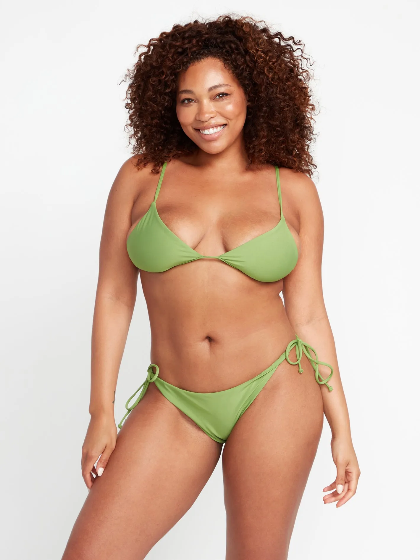 Simply Seamless Triangle Bikini Top - Apple