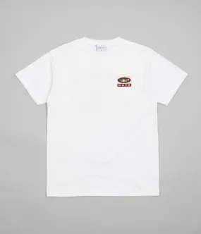 Skateboard Cafe Trumpet Logo T-Shirt - White / Pink / Black